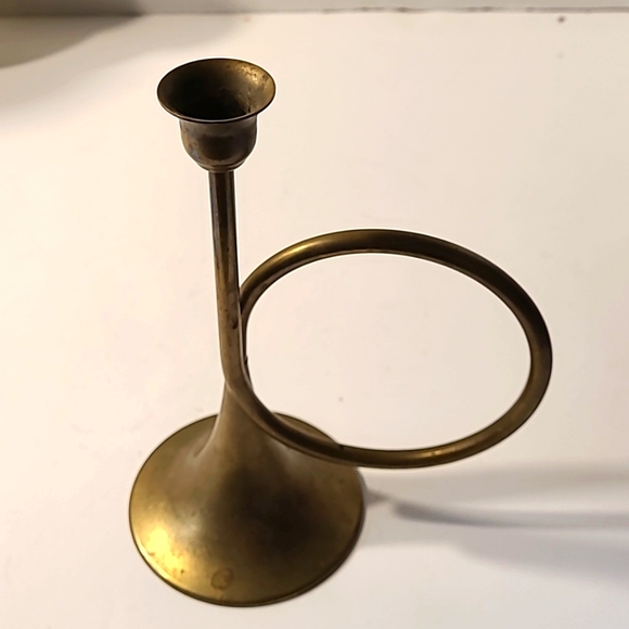 Accents Silvester Accents Brass Horn Candle Holdervintage Poshmark